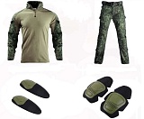 Костюм Тактика HAN WILD Tactical(рубаха/штаны/наколенн/налокот) цв.Russ.CP р-р.L