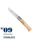 Нож Opinel №9 VRI нерж.ст./бук/9см 001083