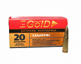 Патрон 7,62*39 БПЗ FMJ 8г Gold
